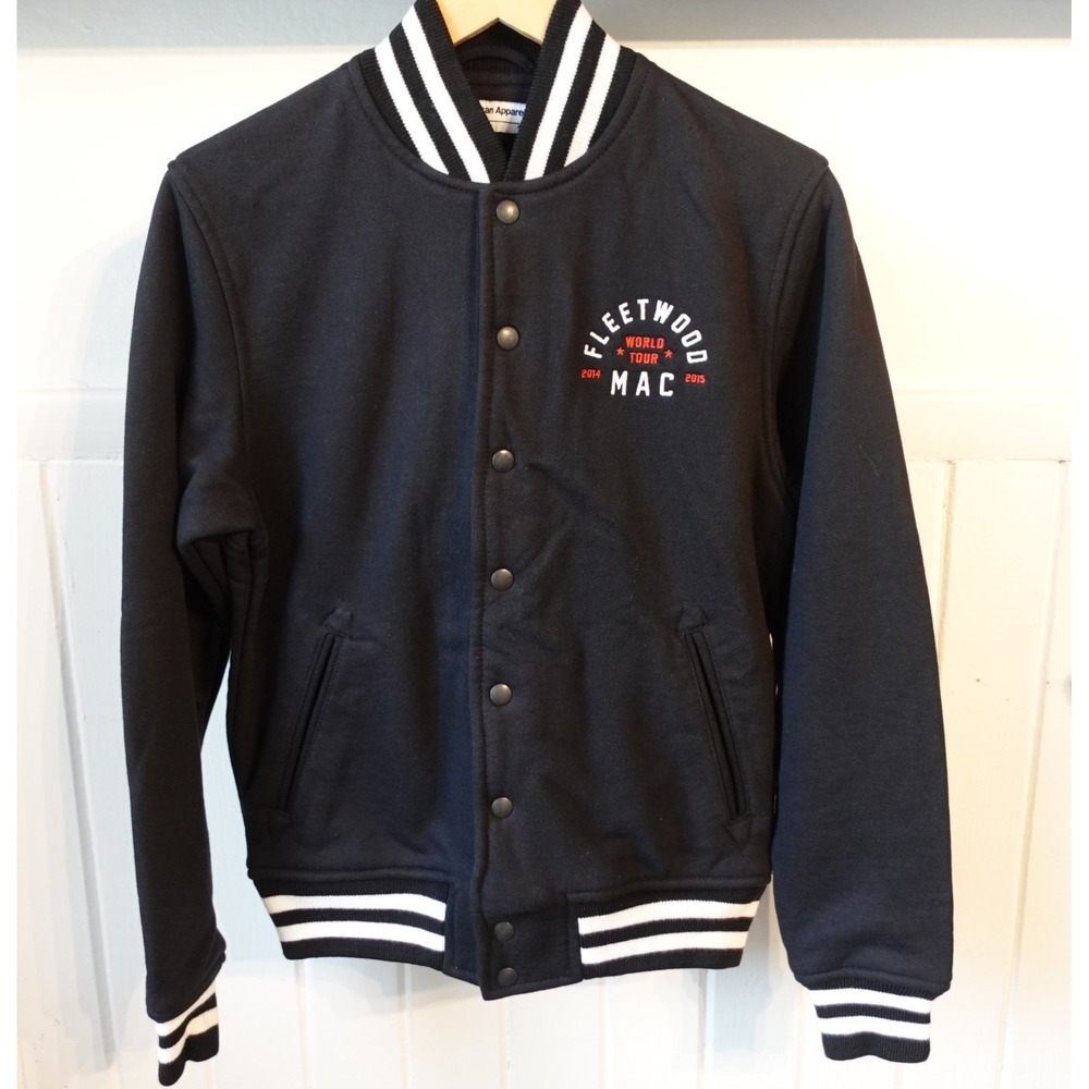 American Apparel Varsity Jacket XS Fleetwood Mac World Tour 2015 Unisex Bomber
